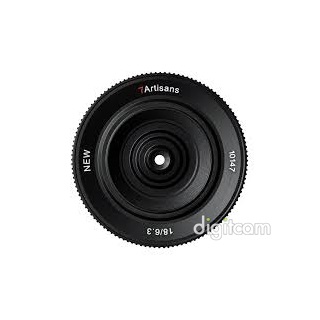 7artisans 18mm f6.3  mkII manuális pancake objektív - fekete - Sony e aps-c