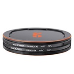 K&F Concept 67 mm Nano-X Series MCUV + CPL szűrő, vízlepergető, karcálló, fém objektívsapka + tok