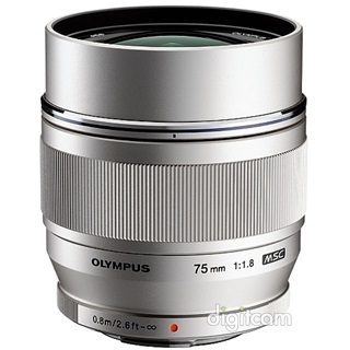 OM System M.Zuiko ED 75mm f/1.8 - ezüst