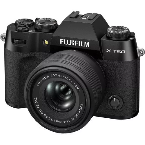Fujifilm X-T50 kit (XF 15-45mm f/3.5-5.6) (fekete)