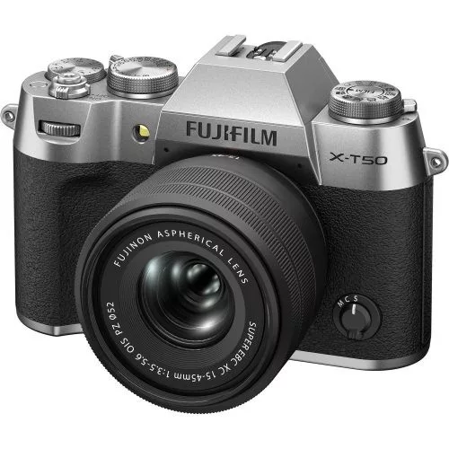Fujifilm X-T50 kit (XF 15-45mm f/3.5-5.6) (ezüst)