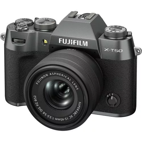 Fujifilm X-T50 kit (XF 15-45mm f/3.5-5.6) (szénszürke)