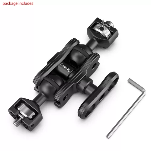 SMALLRIG Magic Arm with Double Ballheads( Arri locating Pins and 1/4’’ Screw ) 2115