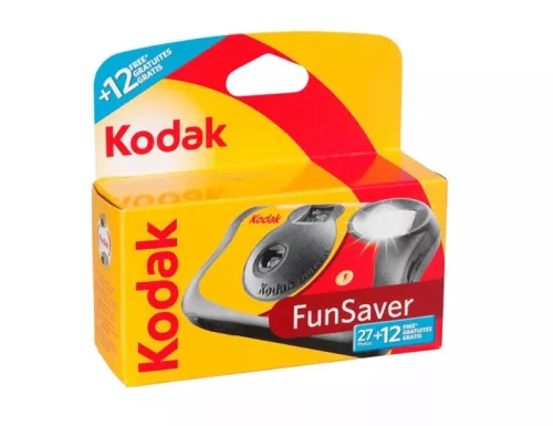 Kodak Funsaver 27+12 képkockás vakus egyszer használatos fényképezőgép