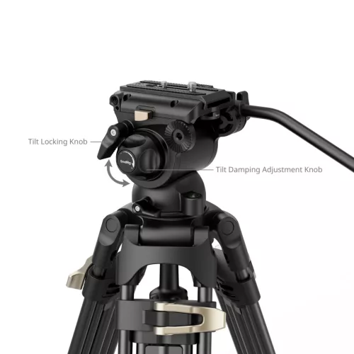 SMALLRIG Heavy-Duty Fluid head Tripod AD-01S 4686