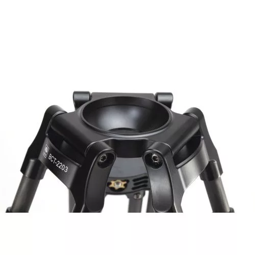 Sirui BCT-2203 10x carbon broadcast tripod 75mm-es szintező kehellyel 