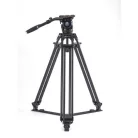 Sirui BCT-3002 alumínium broadcast tripod 100mm-es szintező kehellyel 