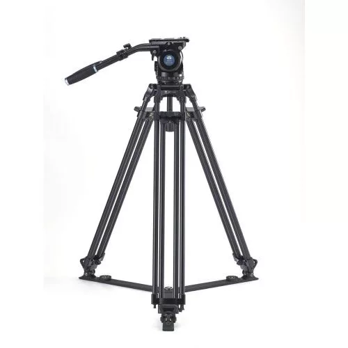 Sirui BCT-3002 alumínium broadcast tripod 100mm-es szintező kehellyel 
