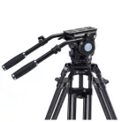 Sirui BCT-3002 alumínium broadcast tripod 100mm-es szintező kehellyel 