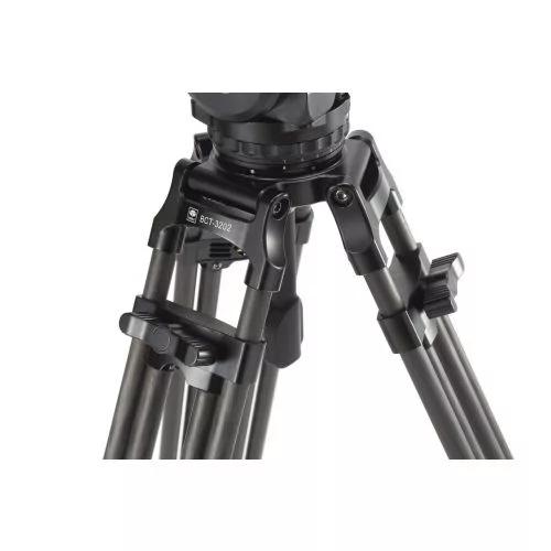Sirui BCT-3202 10x carbon broadcast tripod 100mm-es szintező kehellyel 