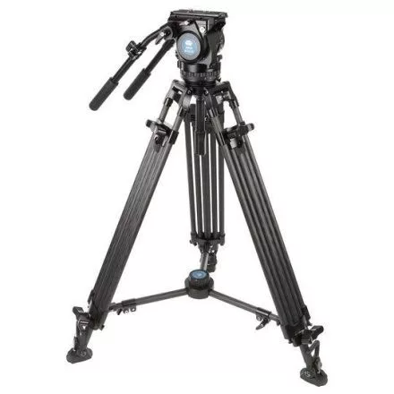 Sirui BCT-2203 10x carbon broadcast tripod BCH-10 fluid videófejjel 