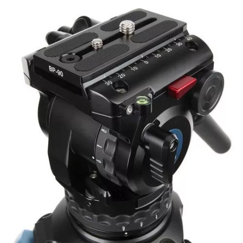 Sirui BCT-2203 10x carbon broadcast tripod BCH-10 fluid videófejjel 