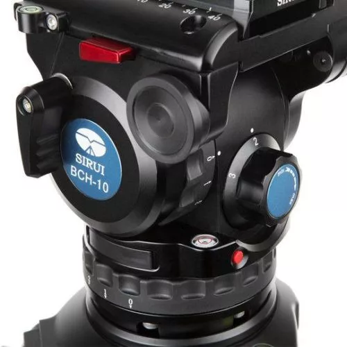 Sirui BCT-2203 10x carbon broadcast tripod BCH-10 fluid videófejjel 