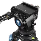 Sirui BCT-2203 10x carbon broadcast tripod BCH-10 fluid videófejjel 