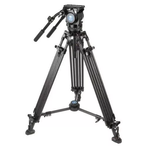 Sirui BCT-2203 broadcast 10x carbon tripod BCH-20 fluid videófejjel 