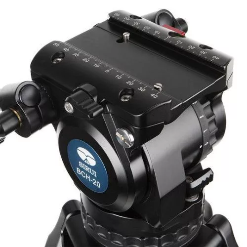 Sirui BCT-2203 broadcast 10x carbon tripod BCH-20 fluid videófejjel 
