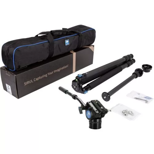 Sirui R-3213X 10x carbon tripod VH-10X videófejjel 
