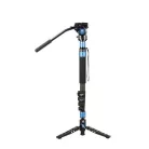 Sirui P-325FL carbon monopod 3 lábú állványtalppal és VA-5 fluid videófejjel 