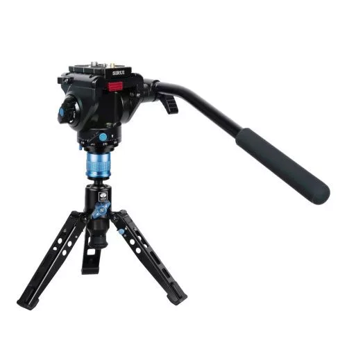 Sirui P-325FL carbon monopod 3 lábú állványtalppal és VA-5 fluid videófejjel 