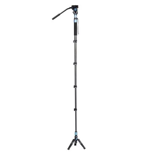 Sirui P-325FL carbon monopod 3 lábú állványtalppal és VA-5 fluid videófejjel 