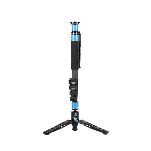 Sirui P-325FS carbon monopod 3 lábú állványtalppal és VA-5 fluid videófejjel 