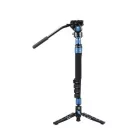 Sirui P-325FL carbon monopod 3 lábú állványtalppal és VH-10 fluid videófejjel 