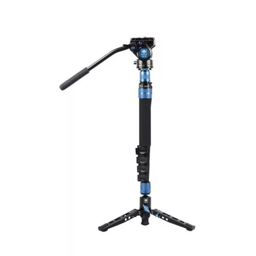 Sirui P-325FL carbon monopod 3 lábú állványtalppal és VH-10 fluid videófejjel 