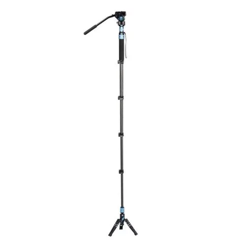 Sirui P-325FL carbon monopod 3 lábú állványtalppal és VH-10 fluid videófejjel 