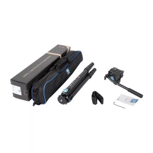 Sirui ST-224 carbon tripod VH-10 fluid videófejjel