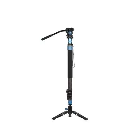Sirui P-424FL carbon monopod 3 lábú állványtalppal és VA-5 fluid videofejjel 