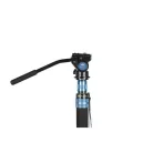 Sirui P-424FL carbon monopod 3 lábú állványtalppal és VA-5 fluid videofejjel 