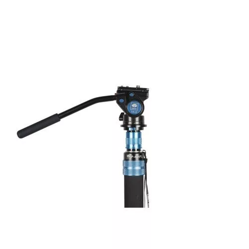 Sirui P-424FL carbon monopod 3 lábú állványtalppal és VA-5 fluid videofejjel 