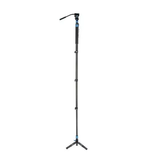 Sirui P-424FL carbon monopod 3 lábú állványtalppal és VA-5 fluid videofejjel 