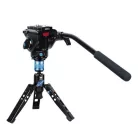 Sirui P-424FL carbon monopod 3 lábú állványtalppal és VA-5 fluid videofejjel 