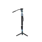 Sirui P-424FS carbon monopod 3 lábú állványtalppal és VA-5 fluid videofejjel 