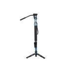 Sirui P-424FS carbon monopod 3 lábú állványtalppal és VA-5 fluid videofejjel 