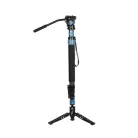 Sirui P-424FS carbon monopod 3 lábú állványtalppal és VA-5 fluid videofejjel 