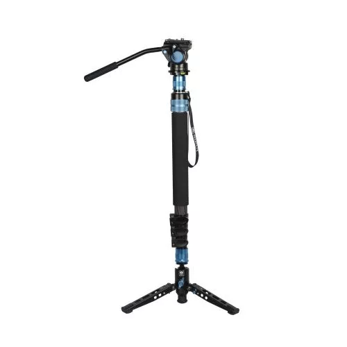 Sirui P-424FS carbon monopod 3 lábú állványtalppal és VA-5 fluid videofejjel 