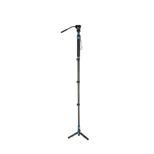 Sirui P-424FS carbon monopod 3 lábú állványtalppal és VA-5 fluid videofejjel 