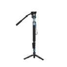 Sirui P-424FS carbon monopod 3 lábú állványtalppal és VH-10 fluid videofejjel 