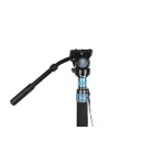 Sirui P-424FS carbon monopod 3 lábú állványtalppal és VH-10 fluid videofejjel 