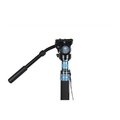 Sirui P-424FS carbon monopod 3 lábú állványtalppal és VH-10 fluid videofejjel 