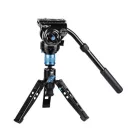 Sirui P-424FS carbon monopod 3 lábú állványtalppal és VH-10 fluid videofejjel 
