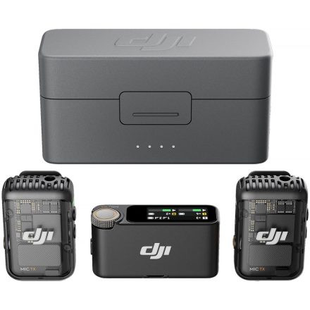 DJI Mic 2 vezeték nélküli mikrofon rendszer (2 TX + 1 RX + Charging Case) (CE)