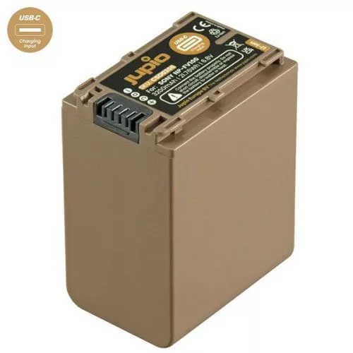 Jupio Ultra-C Sony NP-FV100 3200mah fényképezőgép akkumulátor USB-C töltéssel (CSO0306)