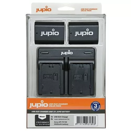 Jupio Sony NP-FZ100 2040mAh akkumulátor és USB Dual Charger Kit (CSO1004v3)