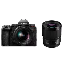   Panasonic Lumix S DC-S5 II kit (20-60mm f/3.5-5.6 + S 50mm f/1.8) (DC-S5M2W) - 144.000Ft pénzvisszatérítés