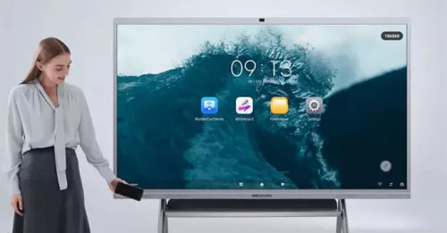 Hikvision DS-D5C75RB/B 75" interaktív kijelző kamerával