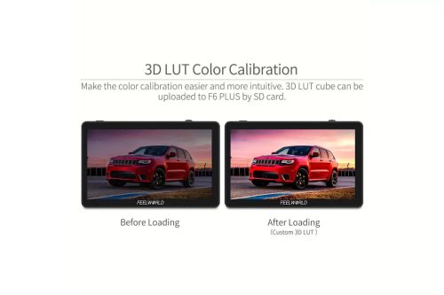 Feelworld F6Plus V2 6" HDMI 4K érintőképernyős kameramonitor