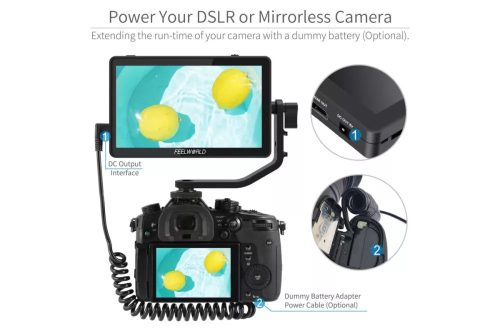 Feelworld F6Plus V2 6" HDMI 4K érintőképernyős kameramonitor